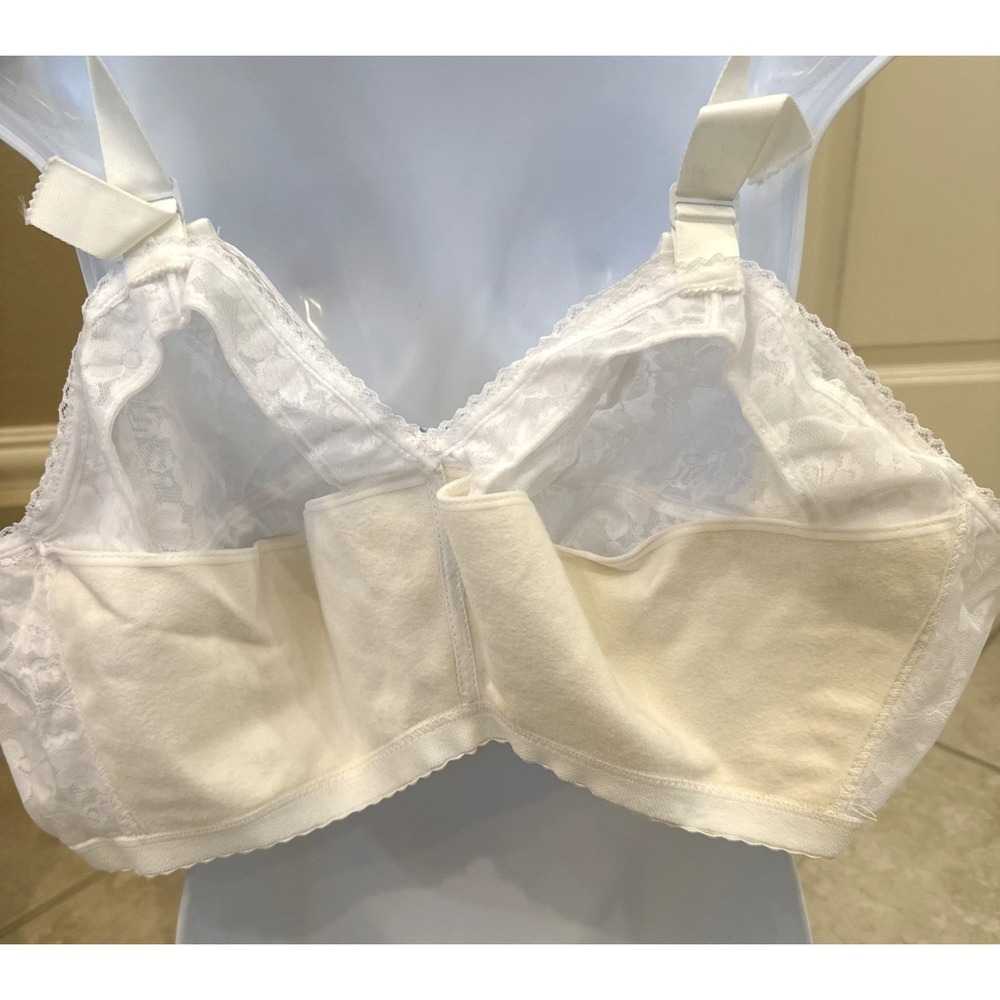 VTG LADY CAMEO Bullet 44 GG White Floral LACE SOFT CUP BRA STYLE 708 NWOT - Picture 6 of 6
